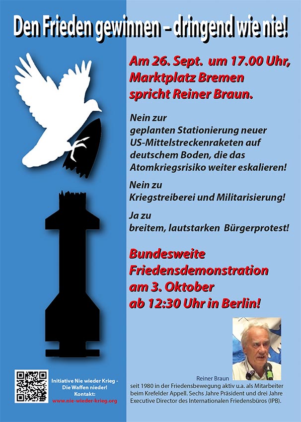 R Braun26.09.Bremen Demo03.10.Berlin Flyer1