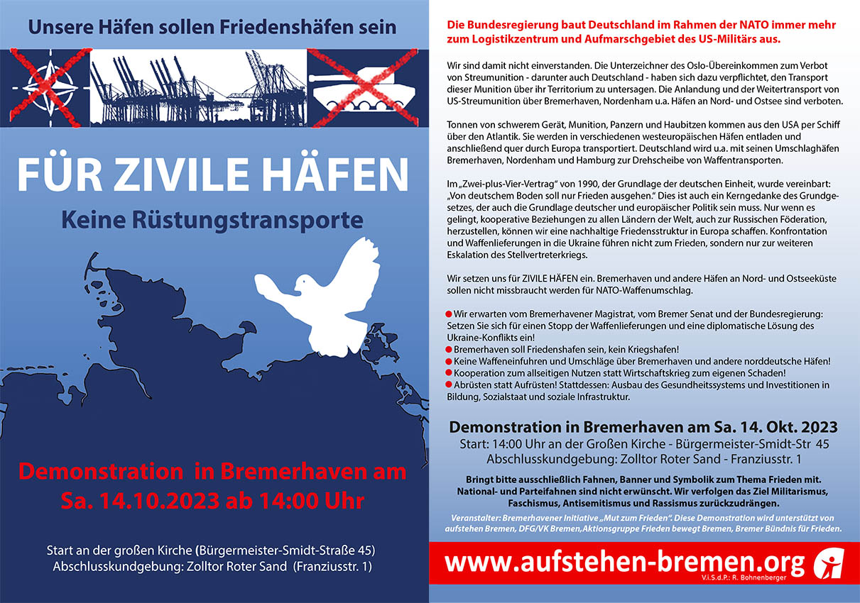 Bremerhaven 14. Oktober Flyer