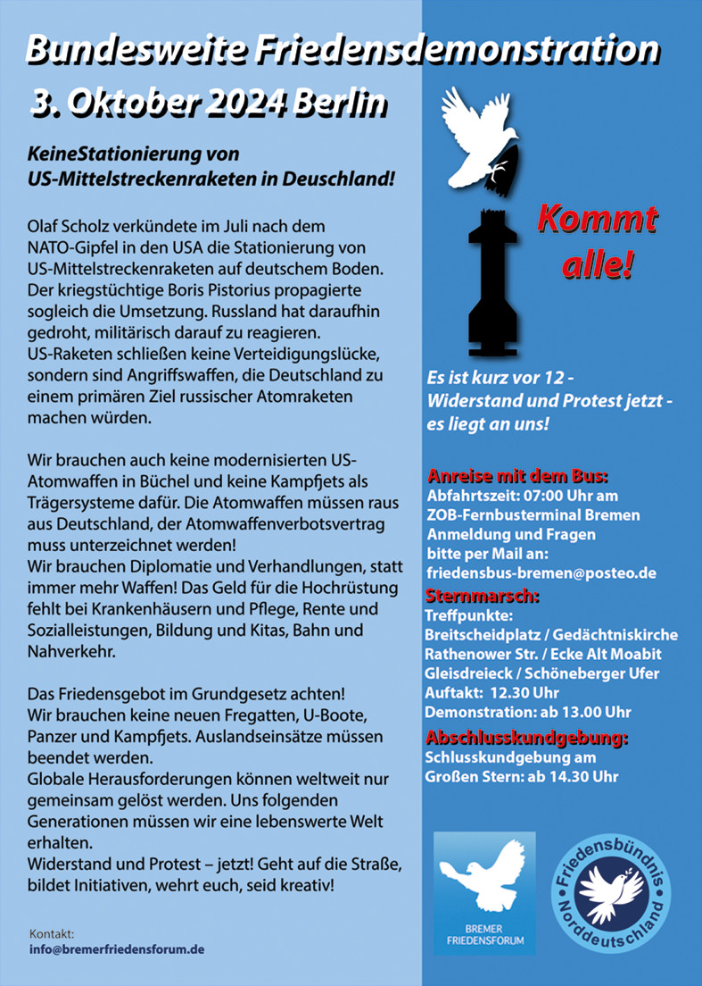 Mahnwache R.Braun26.09. Demo3.10.Berlin Flyer 2