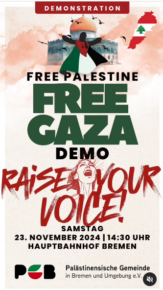 Free Gaza 23.11.2024